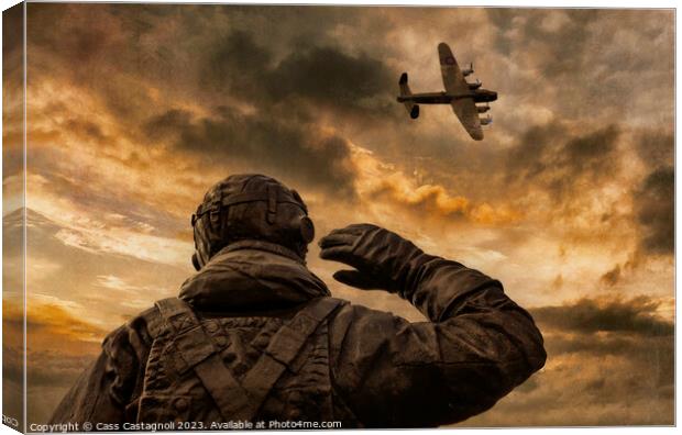 The Homecoming - Lancaster Bomber Canvas Print by Cass Castagnoli