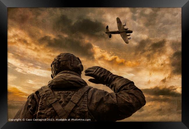 The Homecoming - Lancaster Bomber Framed Print by Cass Castagnoli