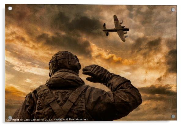 The Homecoming - Lancaster Bomber Acrylic by Cass Castagnoli