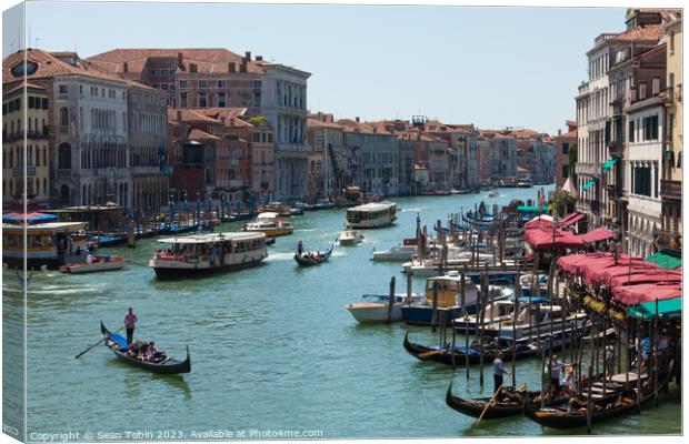 Grand Canal, Venice Canvas Print by Sean Tobin