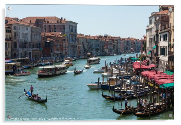 Grand Canal, Venice Acrylic by Sean Tobin