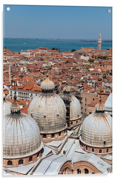 A view of Venice, Italy, from the Campanile Acrylic by Sean Tobin