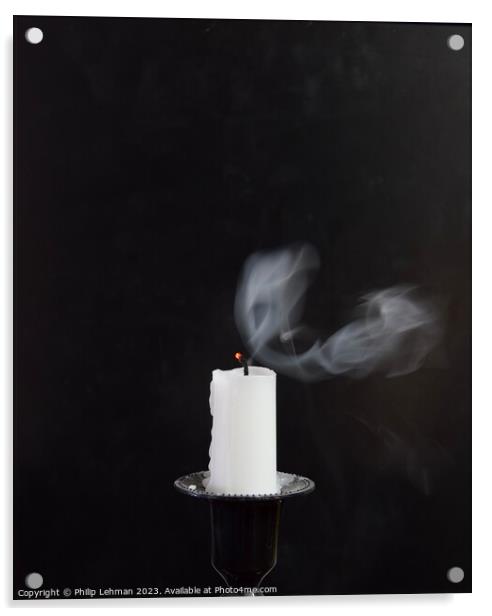 Candle Smoke 5A Acrylic by Philip Lehman