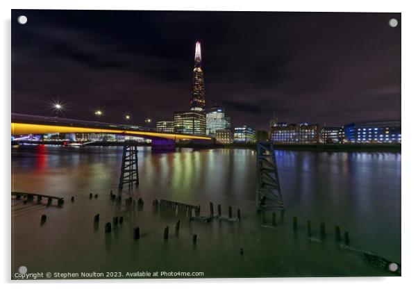 Old and New London Acrylic by Stephen Noulton