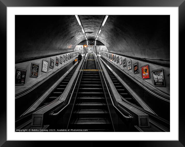 London underground Framed Mounted Print by Bobby Conway