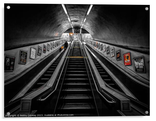 London underground Acrylic by Bobby Conway