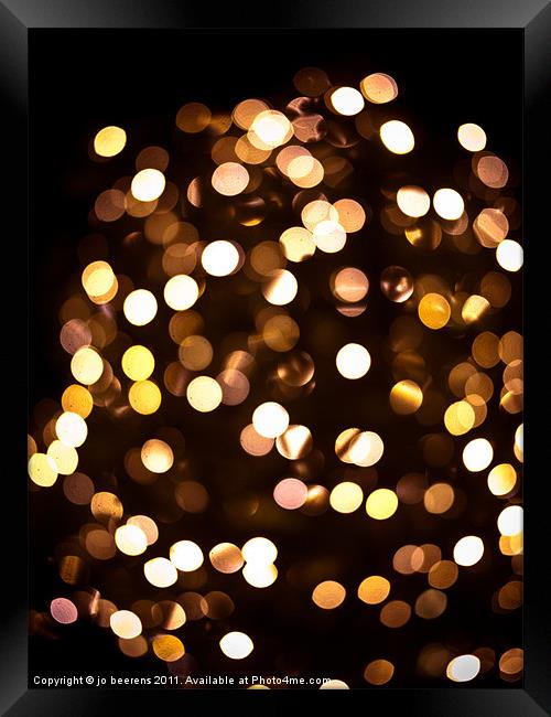christmas lights Framed Print by Jo Beerens