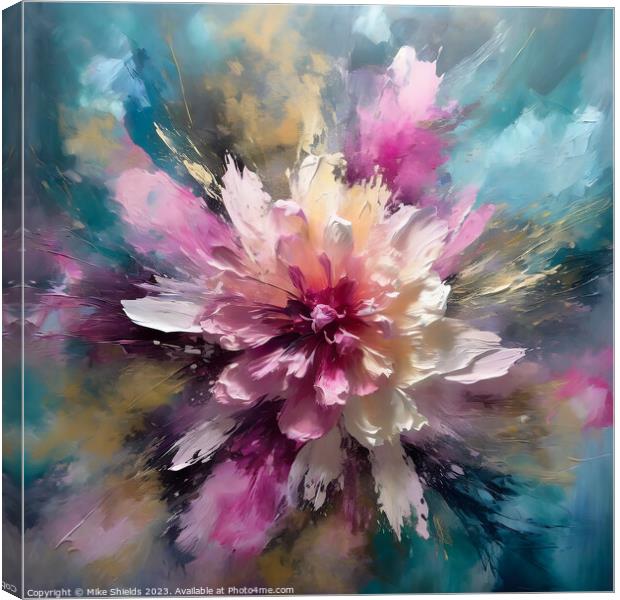 Pastel Floral Harmony Canvas Print by Mike Shields