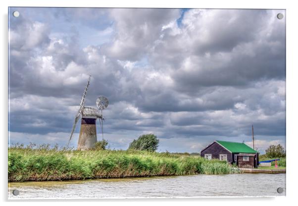 Norfolk Broads St Benets  Acrylic by Jim Key