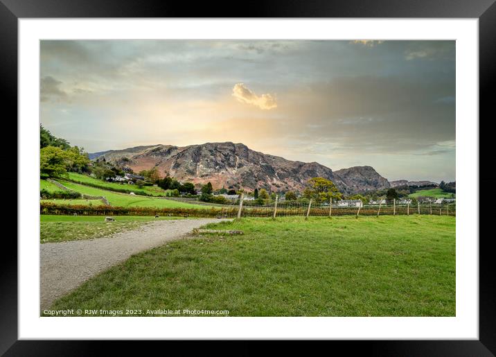 Lake District Sunset Framed Mounted Print by RJW Images