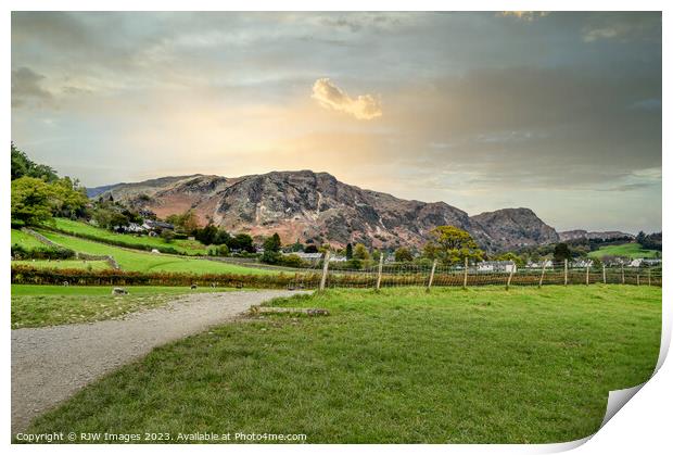 Lake District Sunset Print by RJW Images