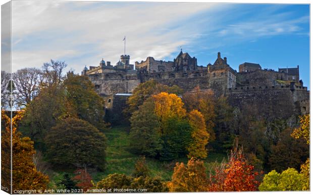 Edinburgh Castle, Scotland, UK. Canvas Print by Arch White