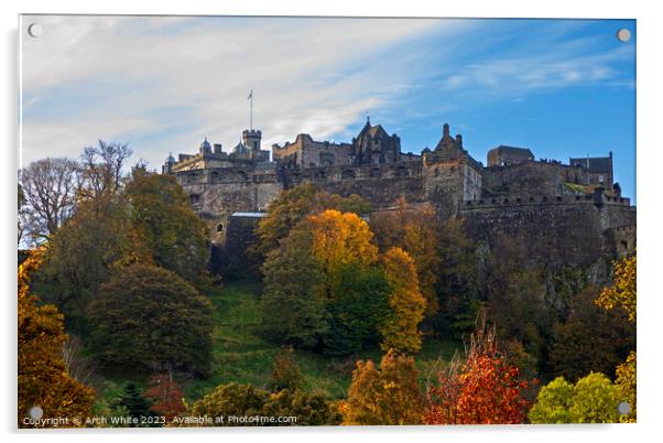 Edinburgh Castle, Scotland, UK. Acrylic by Arch White
