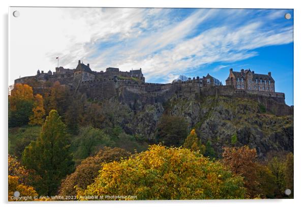 Edinburgh Castle, Scotland, UK. Acrylic by Arch White