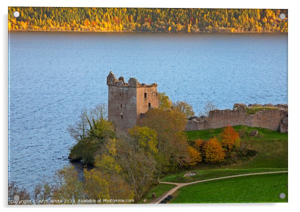 Urquhart Castle, Inverness, Highlands, Scotland, U Acrylic by Arch White