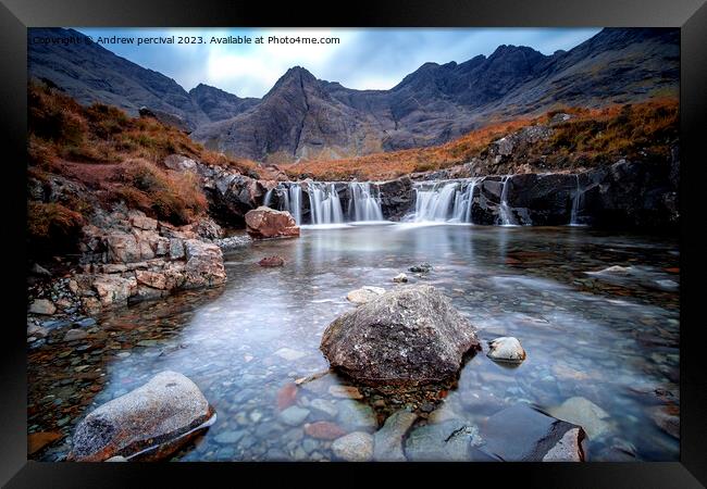 fairy pools isle of sky Framed Print by Andrew percival