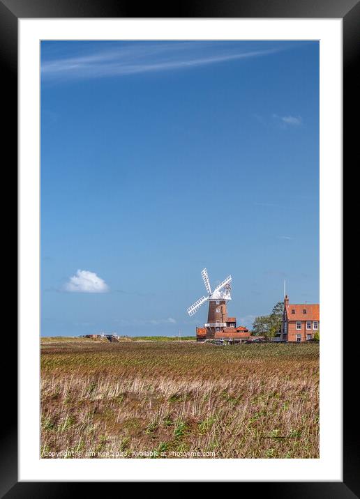 Cley next the Sea  Norfolk  (Portrait)  Framed Mounted Print by Jim Key