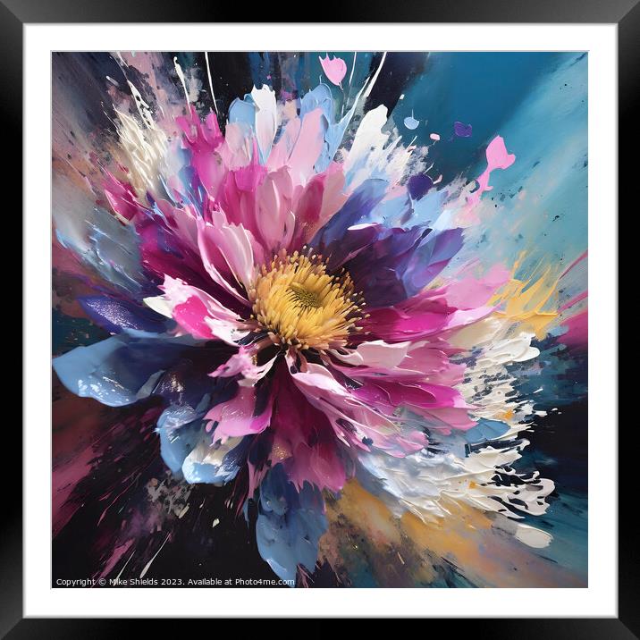 Floral Harmony Framed Mounted Print by Mike Shields