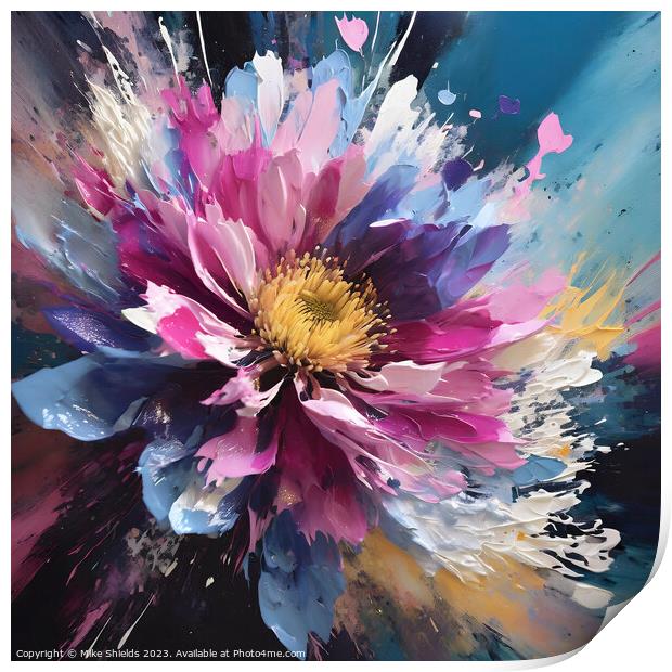 Floral Harmony Print by Mike Shields