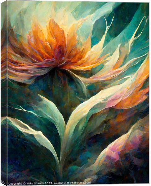 Floral of Gold Canvas Print by Mike Shields
