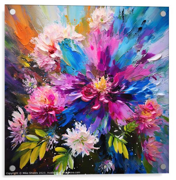 Explosion of Color Acrylic by Mike Shields