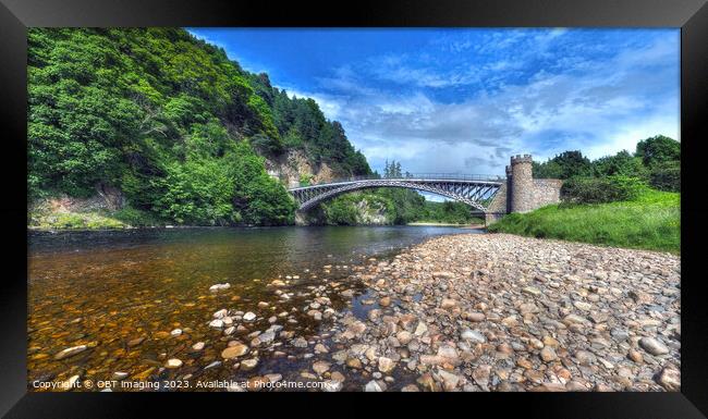 Craigellachie Bridge River Spey Moray Highland Scotland 1814 Thomas Telford Framed Print by OBT imaging