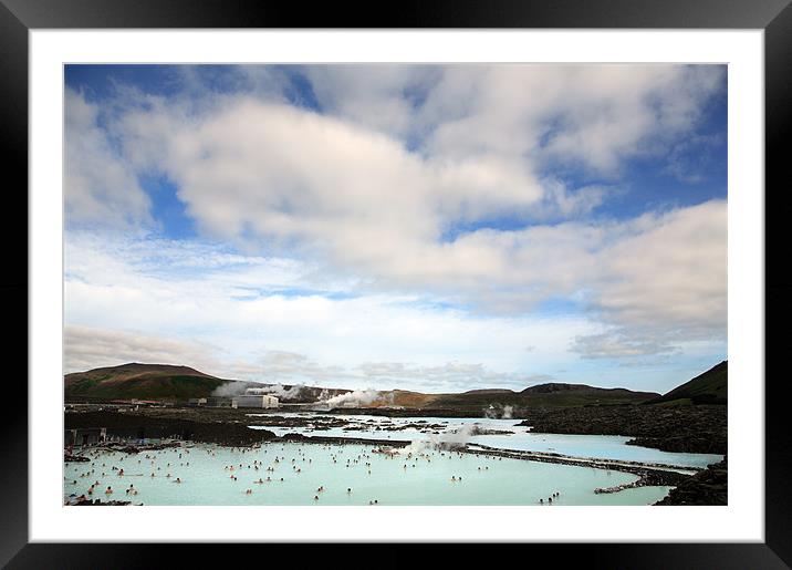 Blue Lagoon Iceland Framed Mounted Print by david harding
