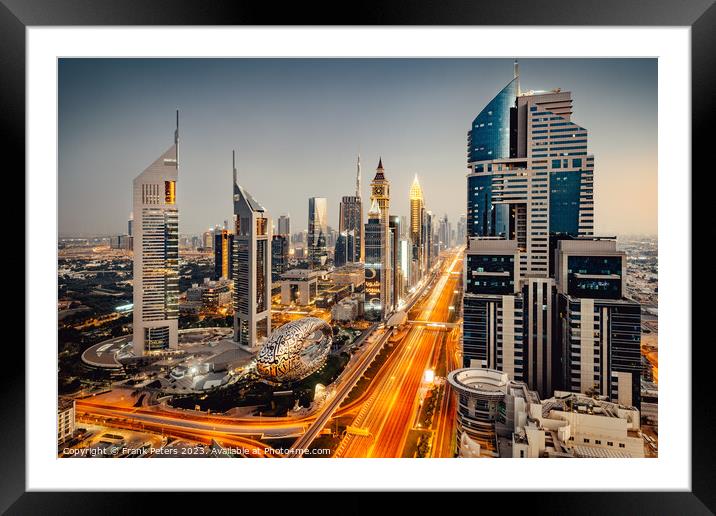 dubai Framed Mounted Print by Frank Peters