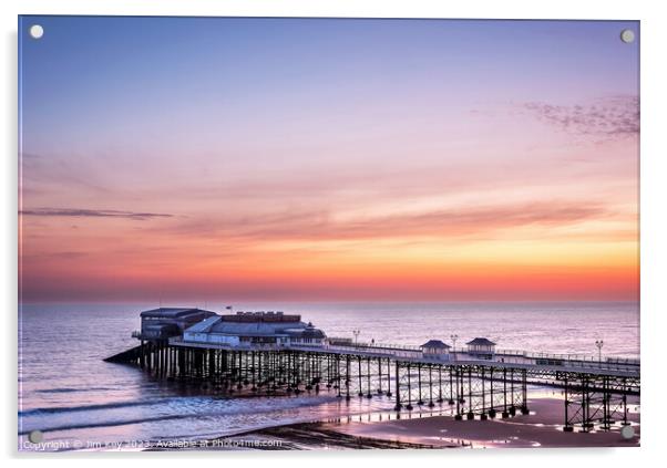 Cromer Pier Norfolk Sunrise  Acrylic by Jim Key