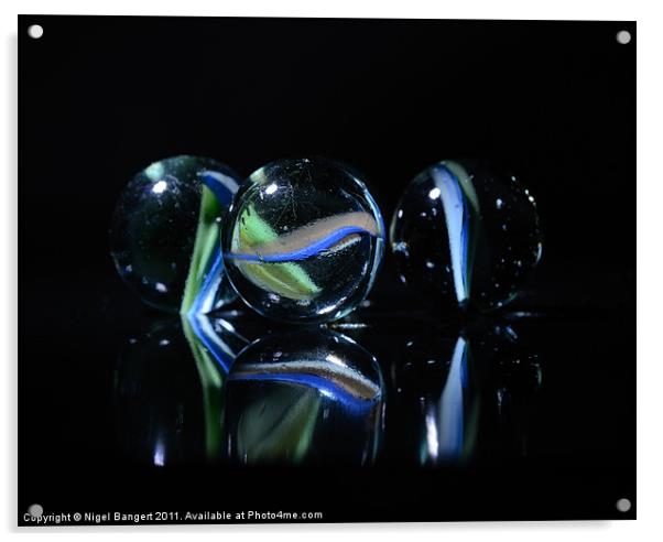 Marbles Acrylic by Nigel Bangert