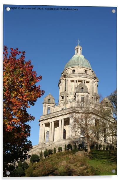 Lancaster Ashton Memorial Acrylic by Andrew Bell