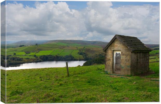 Digley Reservoir Landscape  Canvas Print by Alison Chambers