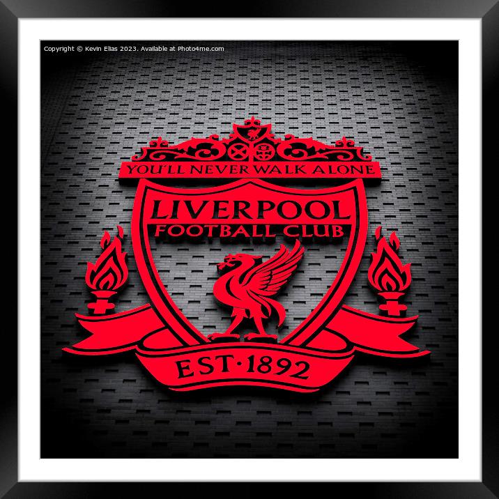 Liverpool crest Framed Mounted Print by Kevin Elias