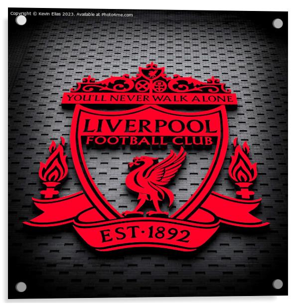 Liverpool crest Acrylic by Kevin Elias
