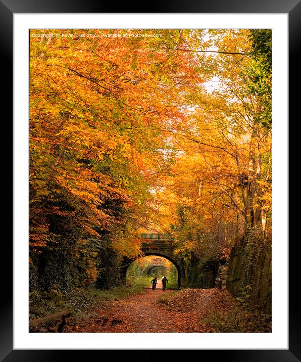 Autumn scene Framed Mounted Print by Kevin Elias