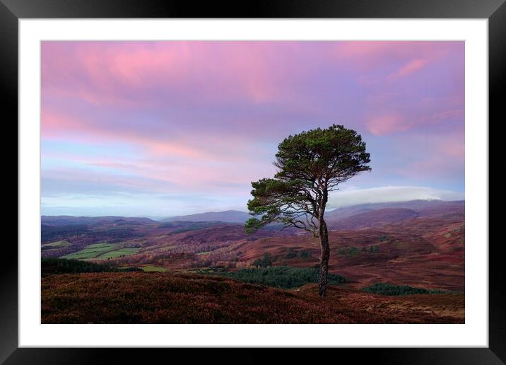 A Strathglass Sunrise Framed Mounted Print by Macrae Images