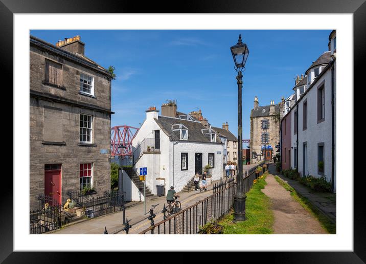 South Queensferry Town In Scotland Framed Mounted Print by Artur Bogacki