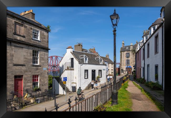South Queensferry Town In Scotland Framed Print by Artur Bogacki