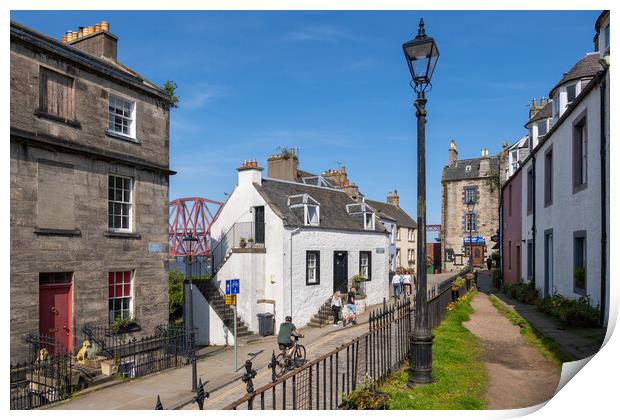 South Queensferry Town In Scotland Print by Artur Bogacki