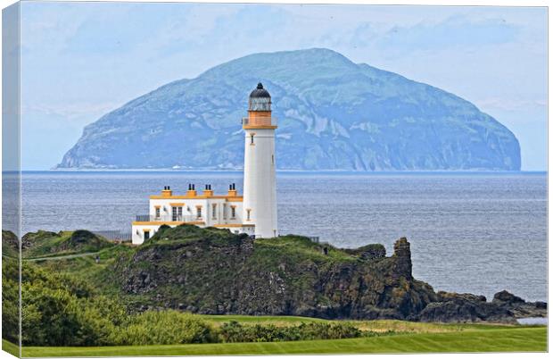South Ayrshire coast, Turnberry lighthouse Canvas Print by Allan Durward Photography