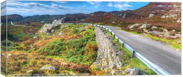 Lochinver to Achmelvich & Clachtoll NC500 North Coast 500 Scottish Highlands  Canvas Print by OBT imaging