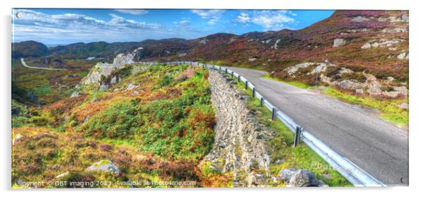 Lochinver to Achmelvich & Clachtoll NC500 North Coast 500 Scottish Highlands  Acrylic by OBT imaging