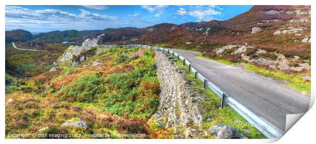 Lochinver to Achmelvich & Clachtoll NC500 North Coast 500 Scottish Highlands  Print by OBT imaging