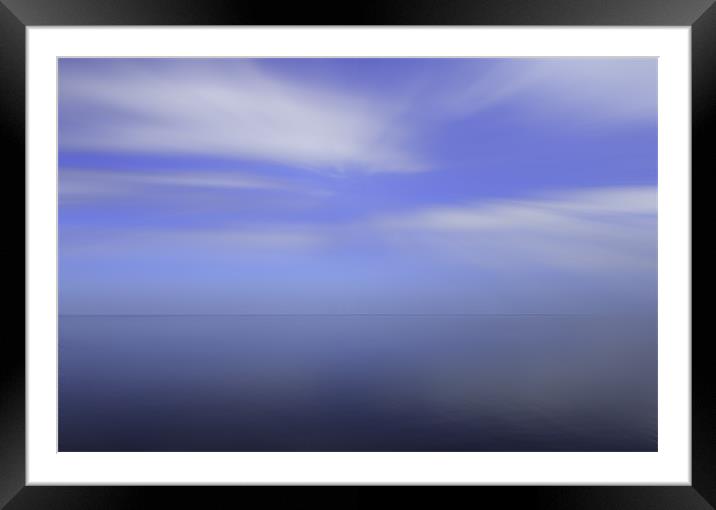 Blue Horizon Abstract Framed Mounted Print by Steven Stoddart