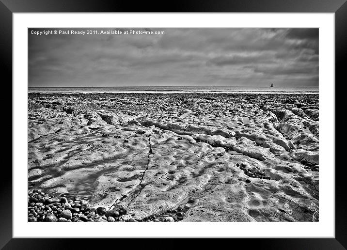 Where is the sand on the beach? Framed Mounted Print by Paul Ready