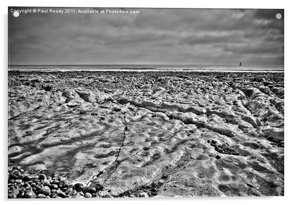 Where is the sand on the beach? Acrylic by Paul Ready