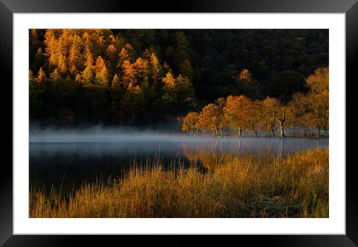 Light play Lake Buttermere Framed Mounted Print by Michael Brookes