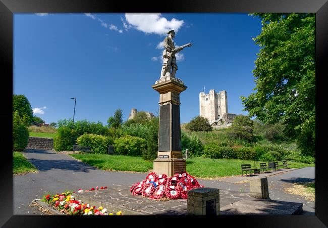 Conisbrough Castle Doncaster Framed Print by Alison Chambers