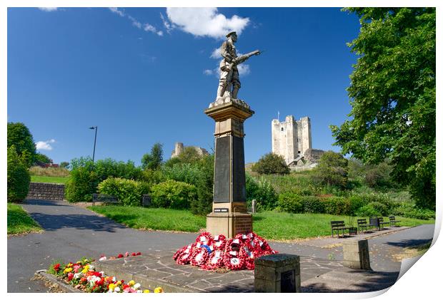 Conisbrough Castle Doncaster Print by Alison Chambers