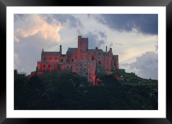 Lest we forget,St. Michael mount Framed Mounted Print by kathy white